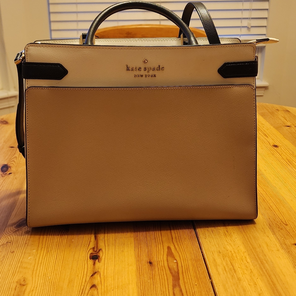 kate spade Tan and Black Bag